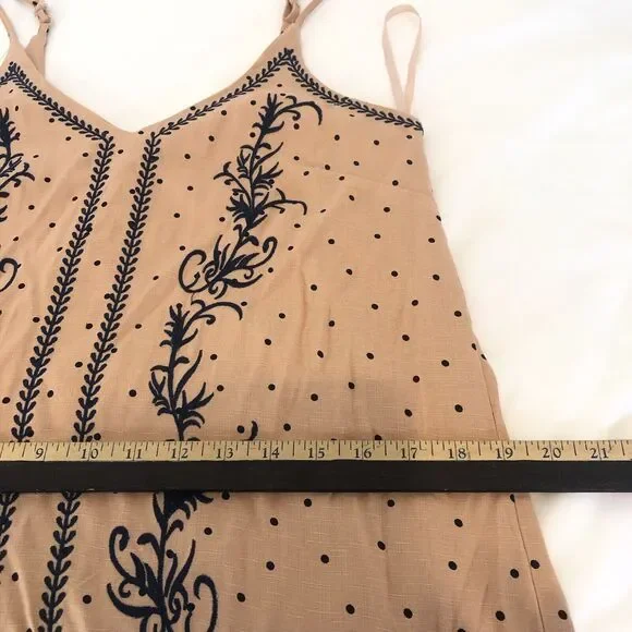 She + Sky Sleeveless Dress Women’s Size M- Strappy Blue Floral Fully Lined - Picture 6 of 15